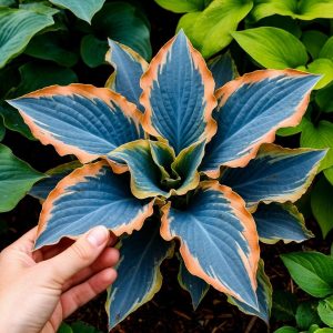 Хоста Океан Вью купить по цене от 960р. в интернет-магазине «Посадика» с доставкой почтой в в Верхняя Пышмае и по всей России – [изображение №1].